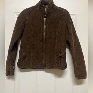 Eddie Bauer Brown corduroy Quilted Jacket
